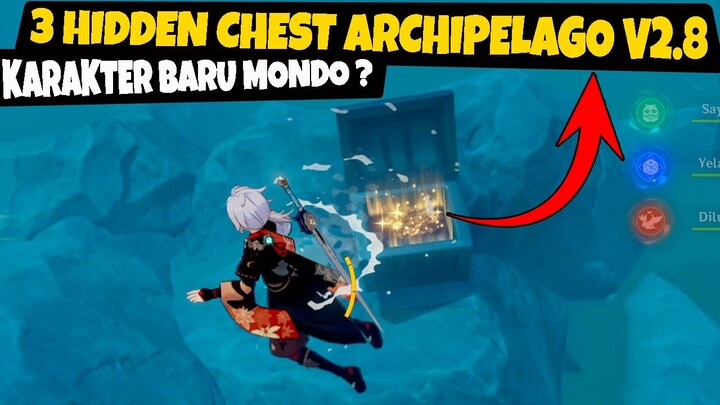 Karakter Baru Mondo & 270 Dendroculus ? 3 Mini Puzzle/Hidden Chest Archipelago Genshin Impact v2.8