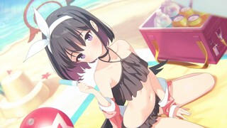 【Chinese subtitles】Azure file character plot swimsuit true white