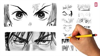 How to Draw Eyes in 20 Different Anime Styles