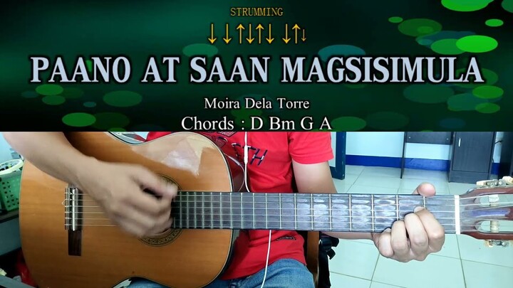 Paano At Saan Magsisimula - Moira Dela Torre - Guitar Chords