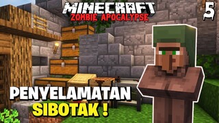 Ketemu Villager Di Tengah Banyaknya Zombie - Minecraft Survival Zombie Apocalypse Episode 5