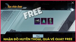 NHẬN TRANG PHỤC HUYỀN THOẠI, QUÀ VÉ QUAY HÒM ĐỒ FREE TỪ SỰ KIỆN || PUBG MOBILE