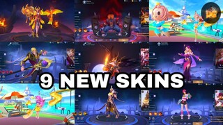 UPCOMING 9 NEW SKINS IN MOBILE LEGENDS [60 FPS] 😱 | Mobile Legends: Bang Bang!