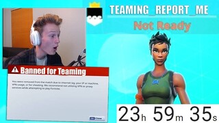 i spent a Day TEAMING to get Banned on Fortnite... (they did)