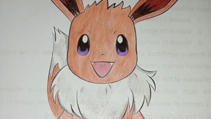 Coloring EEVEE from Pokemon Series