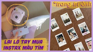 Mình lại lỡ tay mua Fuji Instax Mini11 tím lịm 🤦‍♀️ lần đầu bố mẹ chụp ảnh lấy liền | maybayvlog