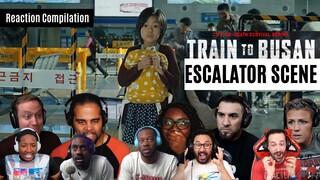 TRAIN to BUSAN: Escalator Scene REACTION COMPILATION |2016 NETFLIX SERIES