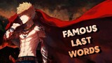「AMV」Anime Mix- Famous Last Words