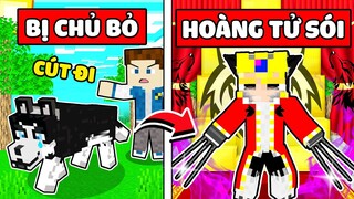 TÔ GÀ CHÓ CON BỊ CHỦ BỎ RƠI CHUYỂN SINH THÀNH HOÀNG TỬ SÓI TRONG MINECRAFT*TỪ CHÓ THÀNH VUA SÓI