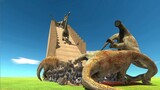 Free fall on a ramp chaos - Animal Revolt Battle Simulator