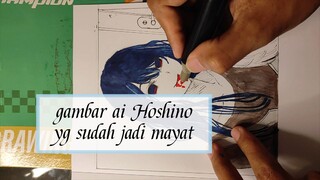 menggambar ai Hoshino yg sudah jadi mayat dari oshi no ko