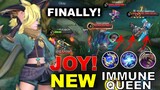 FINALLY JOY! THE NEW IMMUNE QUEEN! | Joy New Hero Best Build | MLBB