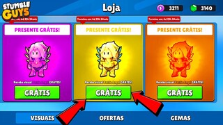 CHEGOU AGORA NOVA SKIN GRÁTIS DO STUMBLE GUYS 😱