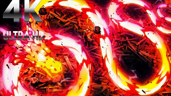 【𝐓𝐕 𝟒𝐊 𝐔𝐇𝐃】Kagura, Dewa Api—Naga Halo, Head Dance/Kemunculan Kembali Tanjiro, Pola Pembunuh Peledak 