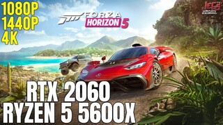 Forza Horizon 5 | Ryzen 5 5600x + RTX 2060 | 1080p, 1440p, 4K benchmarks!