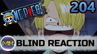 One Piece Episode 204 Blind Reaction - LUCKY DAY!