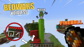 BEDWARS DÙNG FIREBALL TIÊU DIỆT ĐỊCH !!* THỬ THÁCH PVP KHÔNG JITTER CLICK (BEDWARS VOIDLESS)