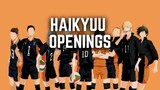 Haikyuu All Openings (1-7) - Full Opening Songs (S1 - S4)