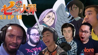 LUDOCIEL IS BACK AND MERLIN IS "OP" | NANATSU NO TAIZAI SEASON 3 EPISODE 18 REACTION MASHUP