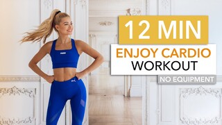 12 MIN ENJOY CARDIO - a good mood cardio session, LET'S HAVE FUN! / Pamela Reif