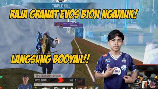 NGERI! AKHIRNYA EVOS BOOYAH! GRANAT BION BIKIN MUSUH GEMETERAN | FFML SEASON 6 DIVISI 1