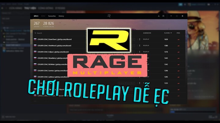 [Rage:MP] Hướng dẫn Cài Đặt Rage Multiplayer và chơi GTA 5 Roleplay 2021 thành công 100%