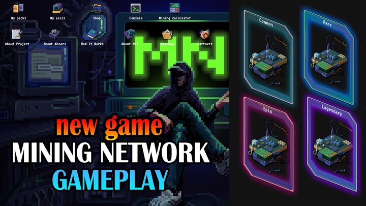 Mining Network Play and Earn Game on WAX Blockchain