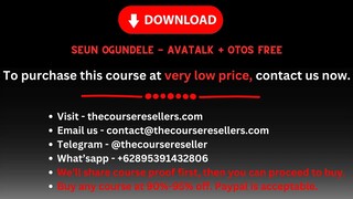 Seun Ogundele - AvaTalk + OTOs Free
