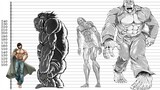 Baki Size Comparison | Biggest Characters