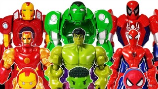 Avengers, Defeat Romeo With Mech Armors~! Hulk, Spider man, Iron man