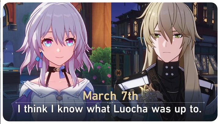 March 7th Explains her theory about Luocha (Luocha Companion Mission) | Honkai Star Rail
