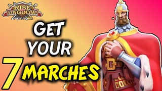 Rise of kingdoms - Tips & Tricks to unlock 7 marches as super low spender