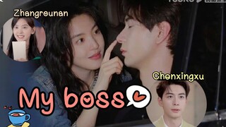 ตัวอย่างซีรีส์เรื่อง my boss #เฉินซิงซวี่ #chenxingxu #Zhangrounan #จางรั่วหนาน #myboss