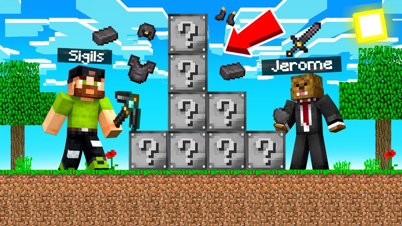 Using *OP* NETHERITE LUCKY BLOCKS in Minecraft - Bilibili
