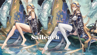 ขั้นตอนการลงสีขาของ Saileach ตัวละครจากเกม Arknights