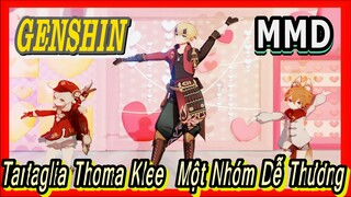 [Genshin, MMD] Tartaglia, Thoma, Klee, Một Nhóm Dễ Thương