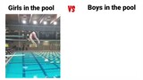 Girls In The Pool Vs Boys In The Pool 🏊