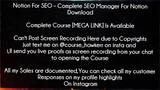 Notion For SEO Course Complete SEO Manager For Notion Download