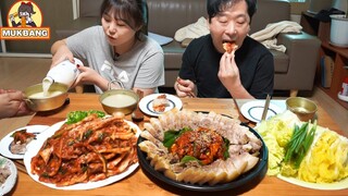 저희도 김장했어요~😋 시어머님표 김장김치와 영원한 짝꿍 수육, 막걸리 먹방 | Kimchi & Boiled pork Mukbang
