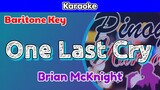 One Last Cry by Brian McKnight (Karaoke : Baritone Key)
