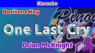 One Last Cry by Brian McKnight (Karaoke : Baritone Key)