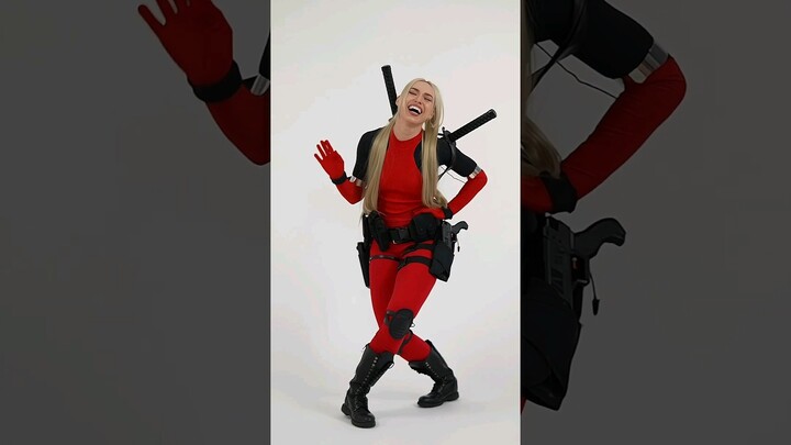 Couldn't get the Lady Deadpool cosplay in time, so I had to work with what I had 🥲👍