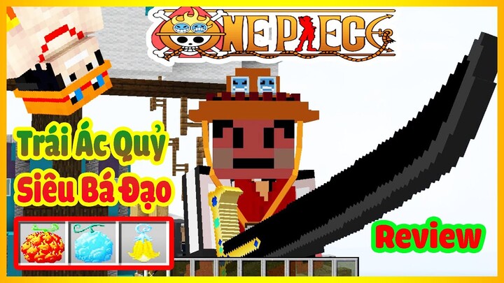 REVIEW MOD ONE PIECE | NHỮNG TRÁI CÂY ÁC QUỶ CÓ SỨC MẠNH BÁ ĐẠO TRONG MINECRAFT ONE PIECE  ( P1)