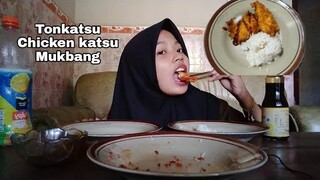 Mukbang Korean Food TONKATSU HALAL + Review | Hotim alhasni