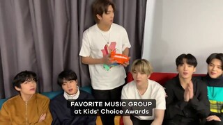 [ENG SUB] BTS RECEIVES THEIR NICKELODEON KCA