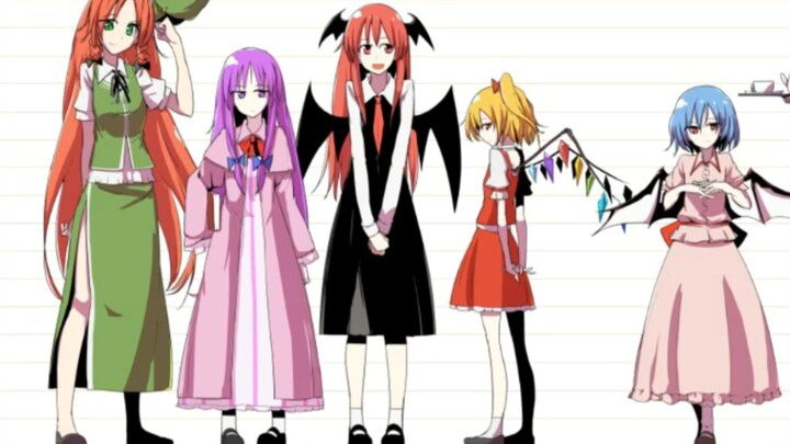 Height table of girls in Gensokyo~ Check out your actual height!!!