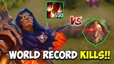 WHEN GLOBAL ALDOUS 500 STACKS PLAY IN WARRIOR RANK (World Record Kills) - Mobile Legends
