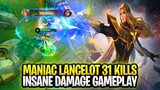 MANIAC! Lancelot Insane Critical Damage Gameplay | Mobile Legends: Bang Bang