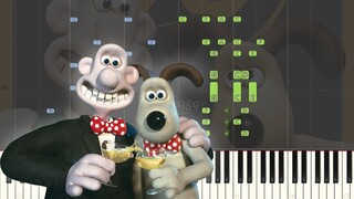 Wallace & Gromit - Medley: Synthesia Piano Tutorial