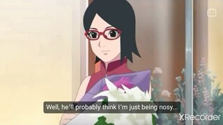 Sarada Bought Flowers for Kawaki || Sarada and Kawaki Moments || Boruto Clips